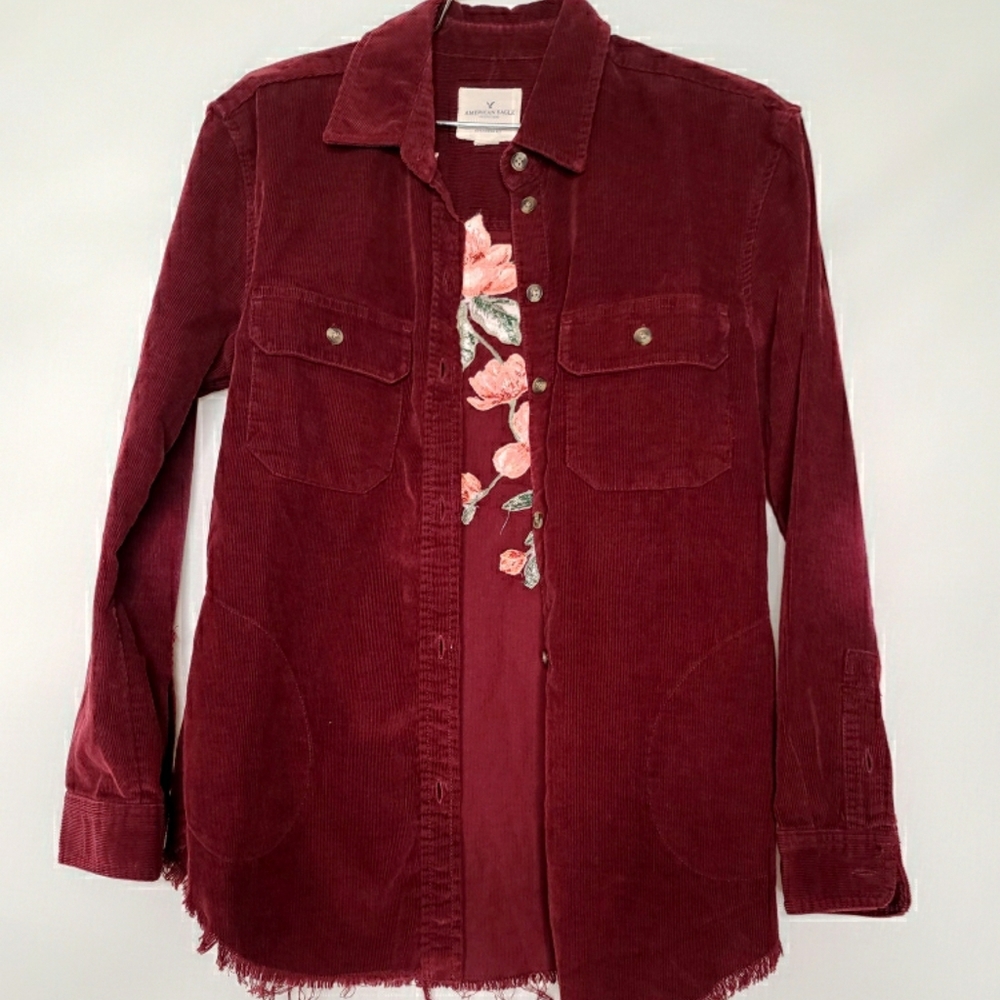 NWT - AMERICAN EAGLE OUTFITTERS CORDUROY SHIRT - Picture 2 of 13